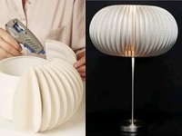 Cardboard Plates Lamp